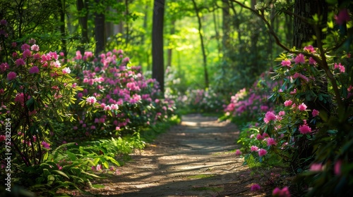 Sunlight filters through an...