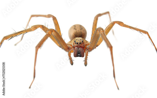 Brown Recluse in Intricate Motion On Transparent Background.