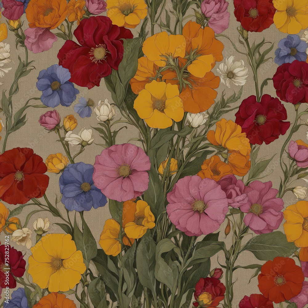 Decorative Art Flowers Canvas Print Abstract Background Decorative Art Flowers Canvas Print Abstract Background