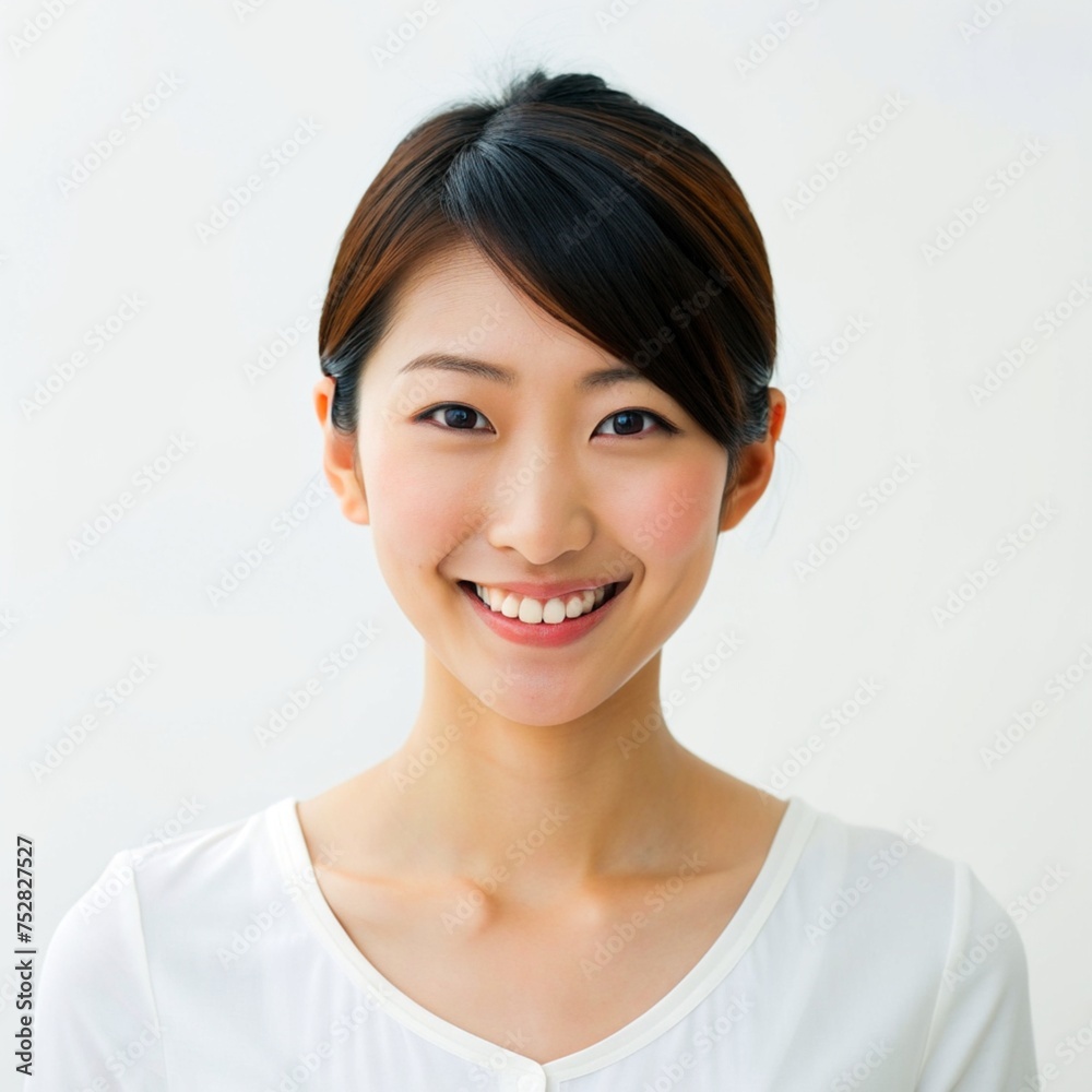 portrait of a smiling Asian woman portrait of a smiling Asian woman