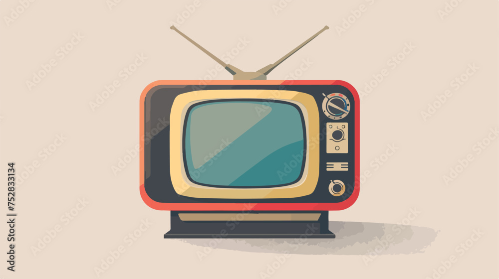 Television icon vector illustration on white background.