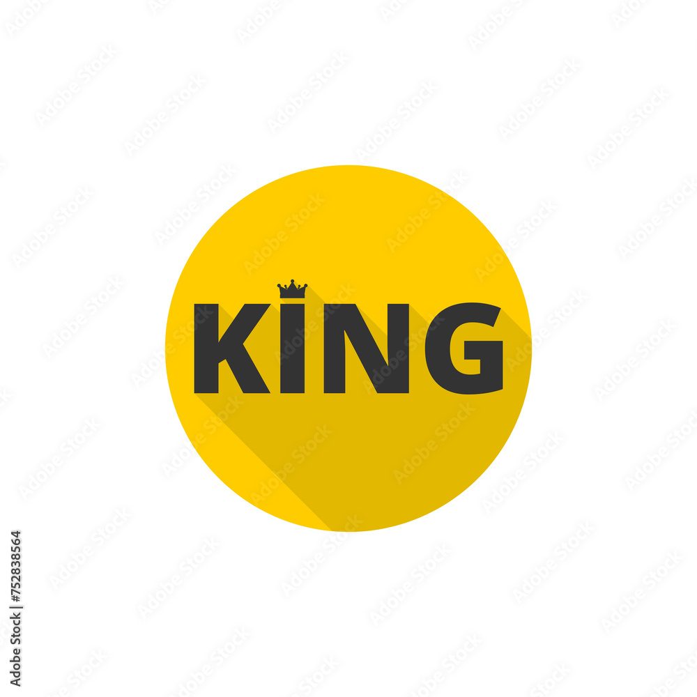 King icon isolated on transparent background King icon isolated on transparent background