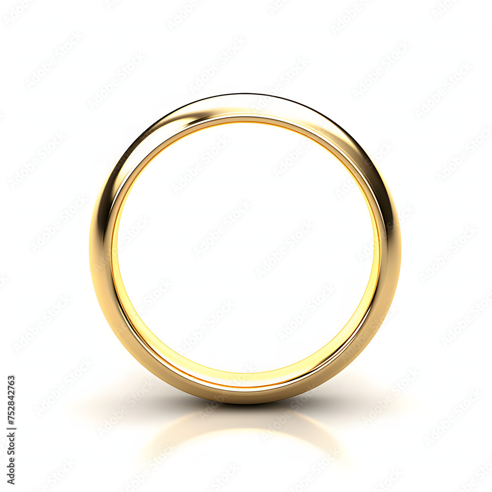 Gold ring isolated on white background Gold ring isolated on white background