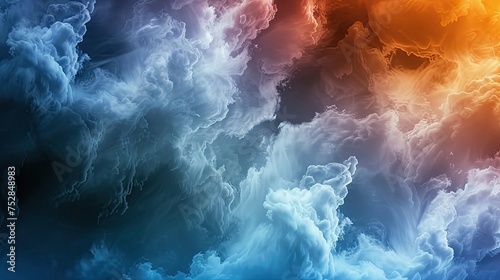 Clouds background. Rain, damp, skies, grey, thunderstorm, sky, clouds, sun, thunder, hail, lightning, bad weather, downpour, cloudy, weather forecast. Generated by AI