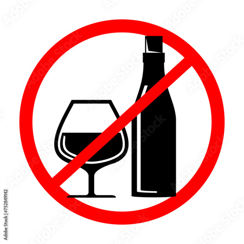 no alcohol sign