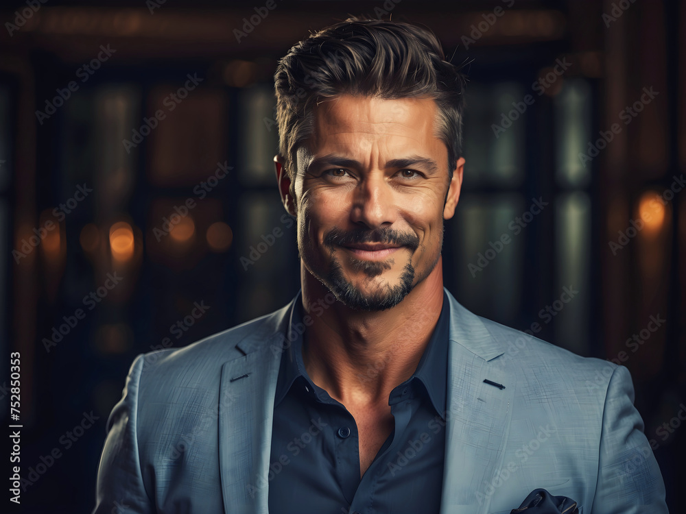 portrait of handsome confident business man smiling in suit, CEO manager background, successful people portrait of handsome confident business man smiling in suit, CEO manager background, successful people