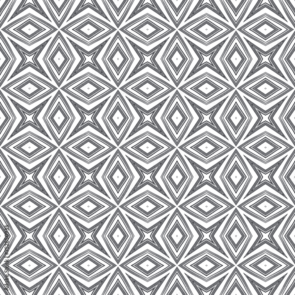 Striped hand drawn pattern. Black symmetrical Striped hand drawn pattern. Black symmetrical