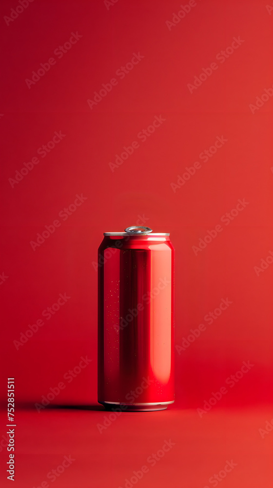 red can on red background red can on red background