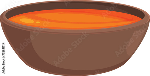 Maple syrup bowl icon cartoon vector. Container product. Healthy branded