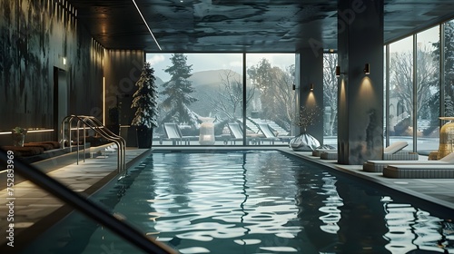 An indoor pool in a spa hotel in winter © PSCL RDL