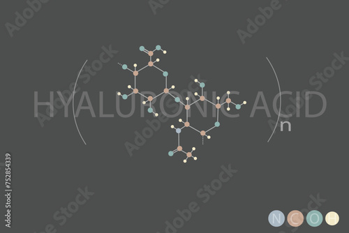 hyaluronic acid molecular skeletal chemical formula
