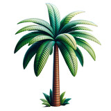 3D Tropical palm tree