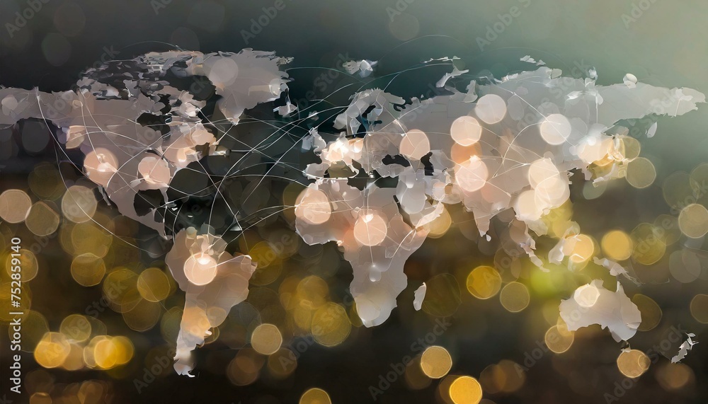 world map,internet network concept