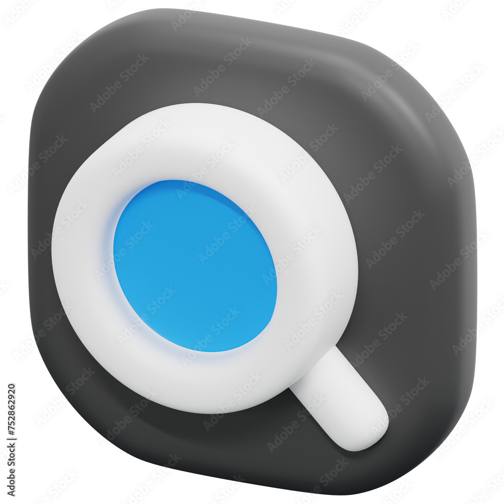 search 3d render icon illustration search 3d render icon illustration