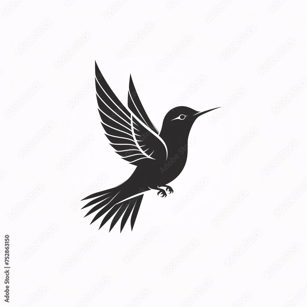 A minimalist, logo featuring a sleek and stylized bird against a white background awesome, professional, vector logo, simple, black and white A minimalist, logo featuring a sleek and stylized bird against a white background awesome, professional, vector logo, simple, black and white