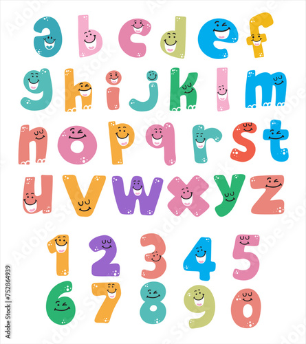 children cute colorful cartoon fonts