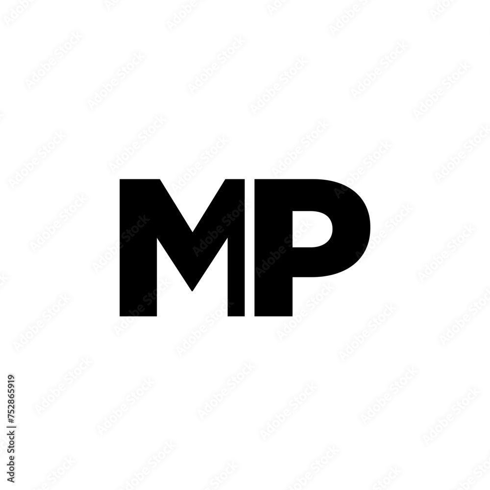 Letter M and P, MP logo design template. Minimal monogram initial based logotype. Letter M and P, MP logo design template. Minimal monogram initial based logotype.