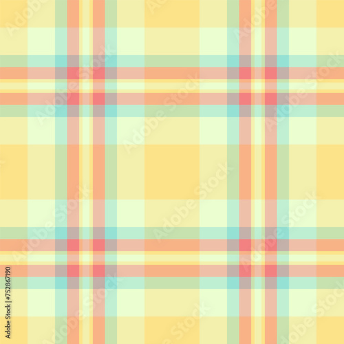 Marriage fabric background plaid, design pattern seamless texture. Ornament tartan check vector textile in light and yellow colors.