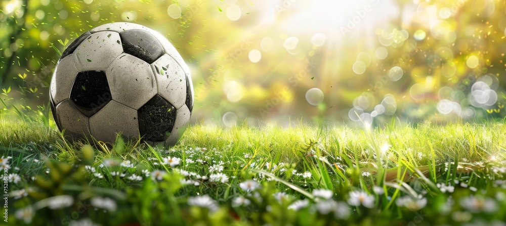 Fototapeta premium Blurred mixed sports abstract background for advertising with space for text placement.