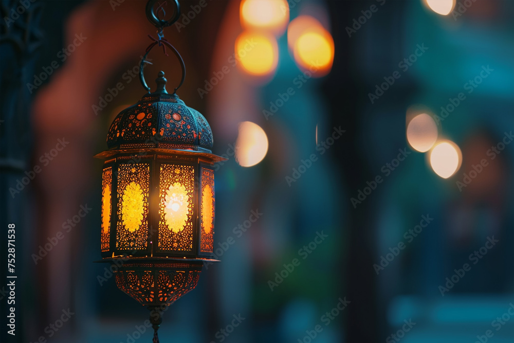 Ramadan lantern wide banner background Ramadan lantern wide banner background