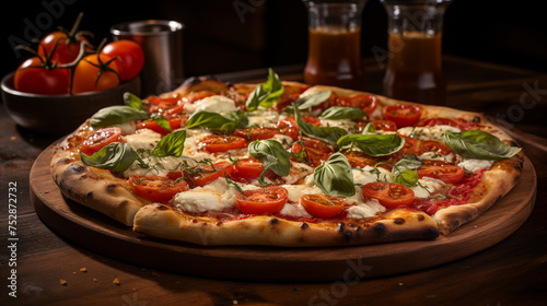 Napoli Pizza Perfection: Authentic Thin Crust with San Marzano Tomatoes and Fresh Mozzarella