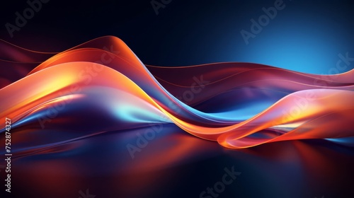 Abstract digital waves  dynamic and modern background