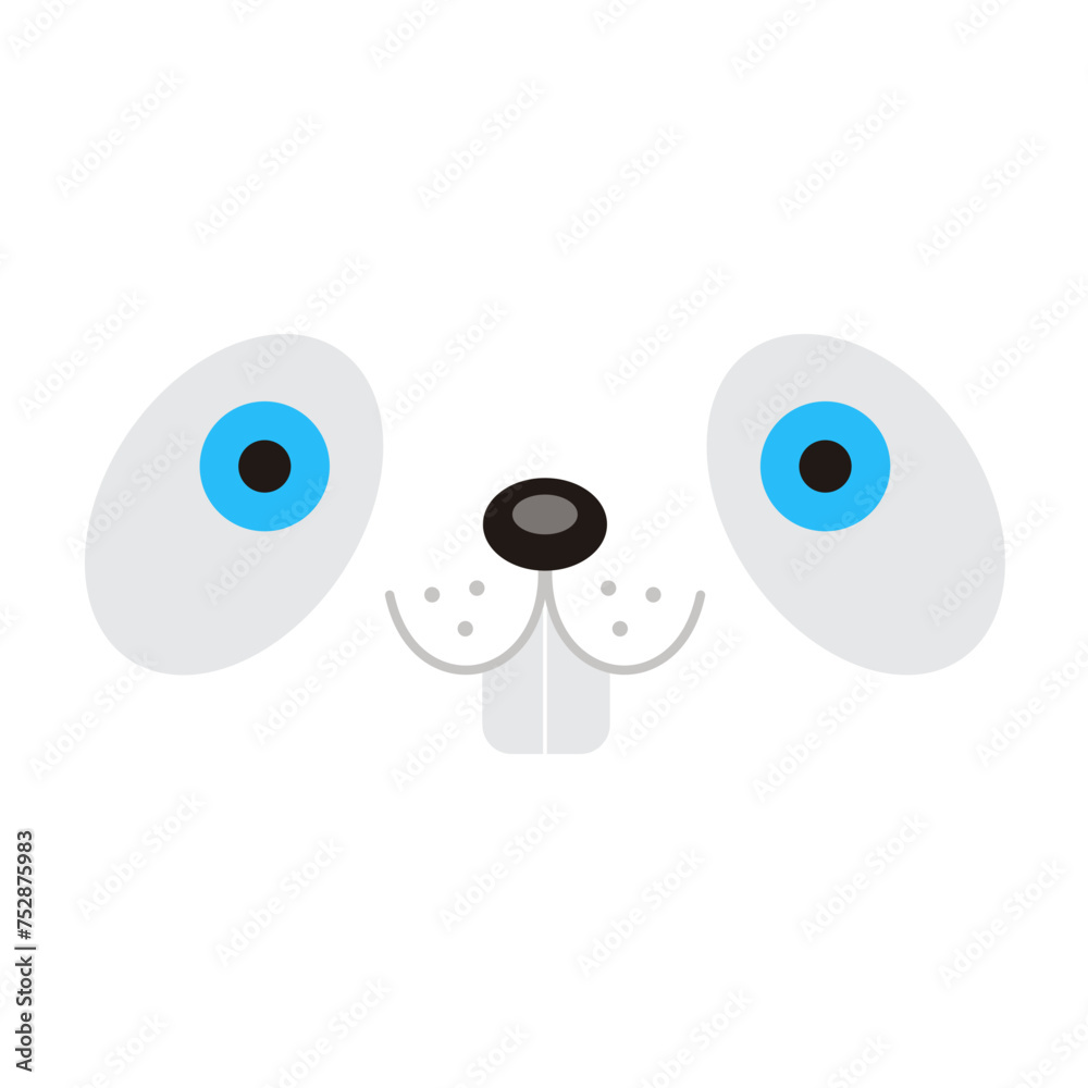 Rabbit Face Expression Vector Illustration