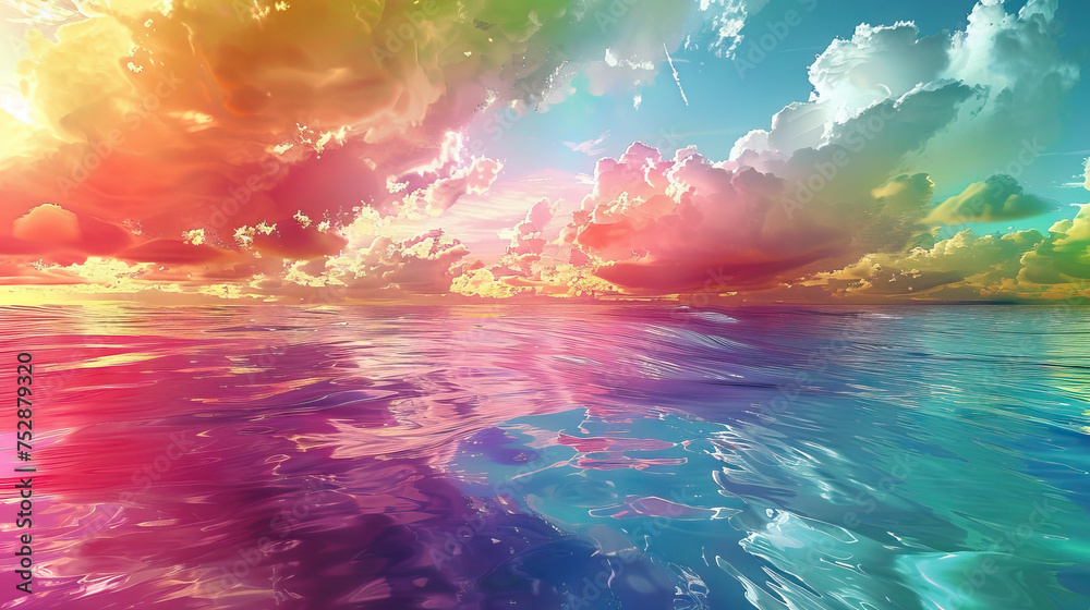 Fototapeta premium Contentment Insights: Understanding peace of mind, inner satisfaction, and living in the present moment.