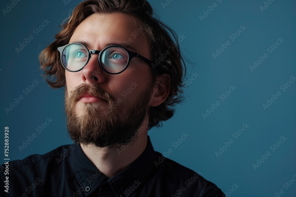 Portrait of a confident creative professional. Created with Generative AI technology. Portrait of a confident creative professional. Created with Generative AI technology.