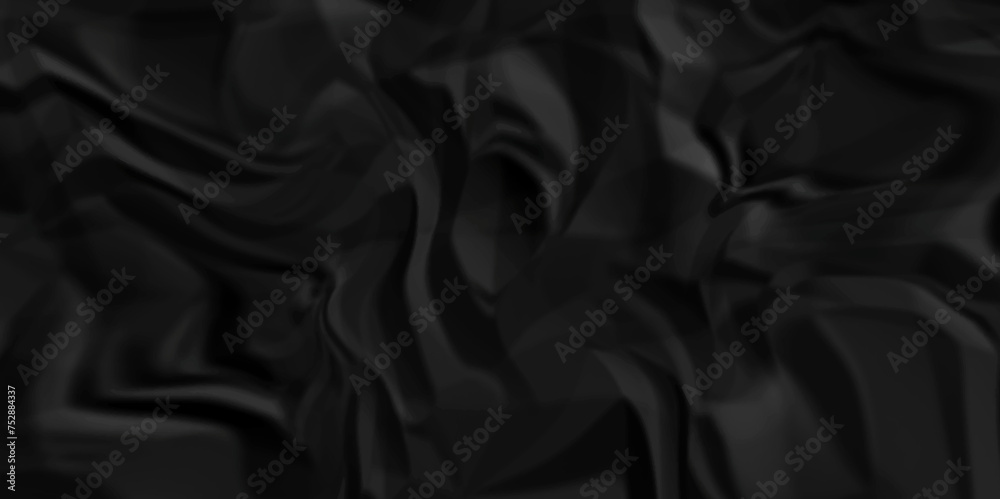 Black fabric background dark black wave paper crumpled texture. Black fabric textured crumpled. black paper background. panorama black wrinkly paper texture background, crumpled pattern texture. Black fabric background dark black wave paper crumpled texture. Black fabric textured crumpled. black paper background. panorama black wrinkly paper texture background, crumpled pattern texture.