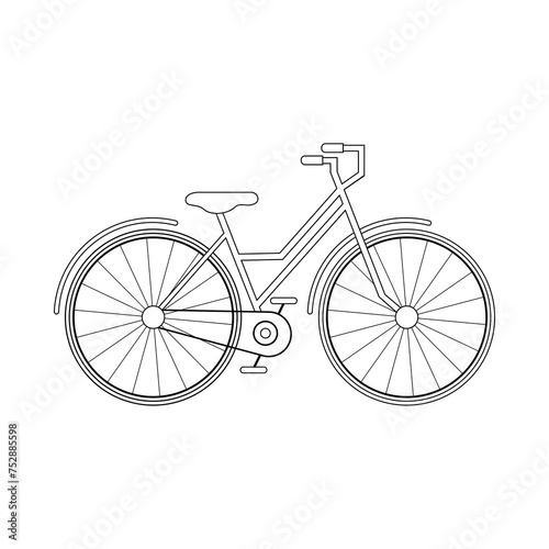 Vector illustration of a bicycle