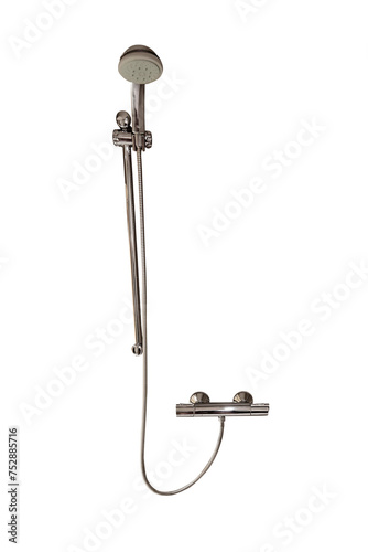 Obraz na płótnie Rain shower head isolated on white background w salonie
