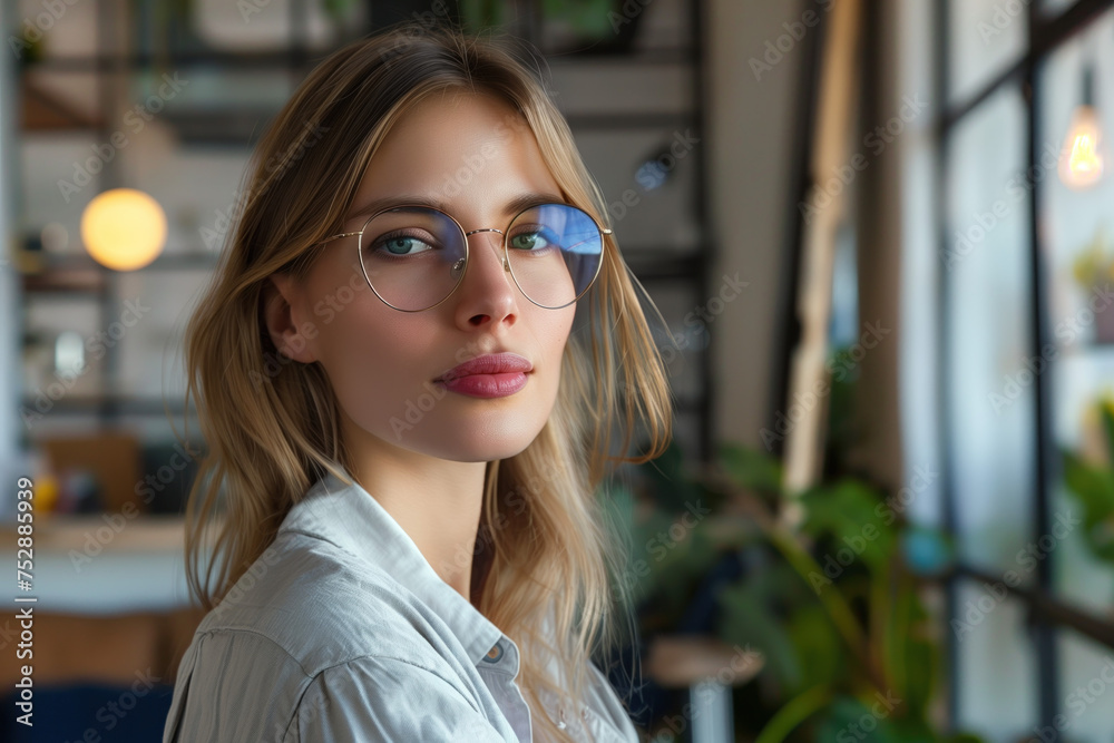 Portrait of a confident creative professional. Created with Generative AI technology. Portrait of a confident creative professional. Created with Generative AI technology.