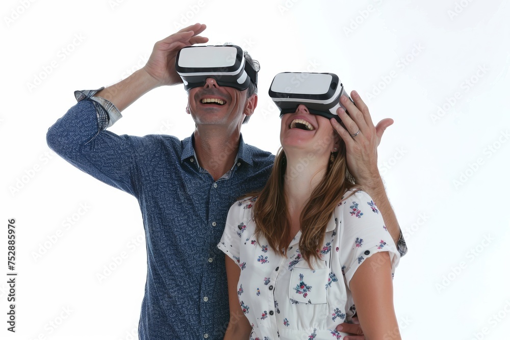 VR Advanced Mixed Virtual Reality Goggles for Game Spells. Augmented reality Glasses Augmented Reality Shopping. Future Technology Dreamy Headset Gadget and Virtual Reality Education Wearable