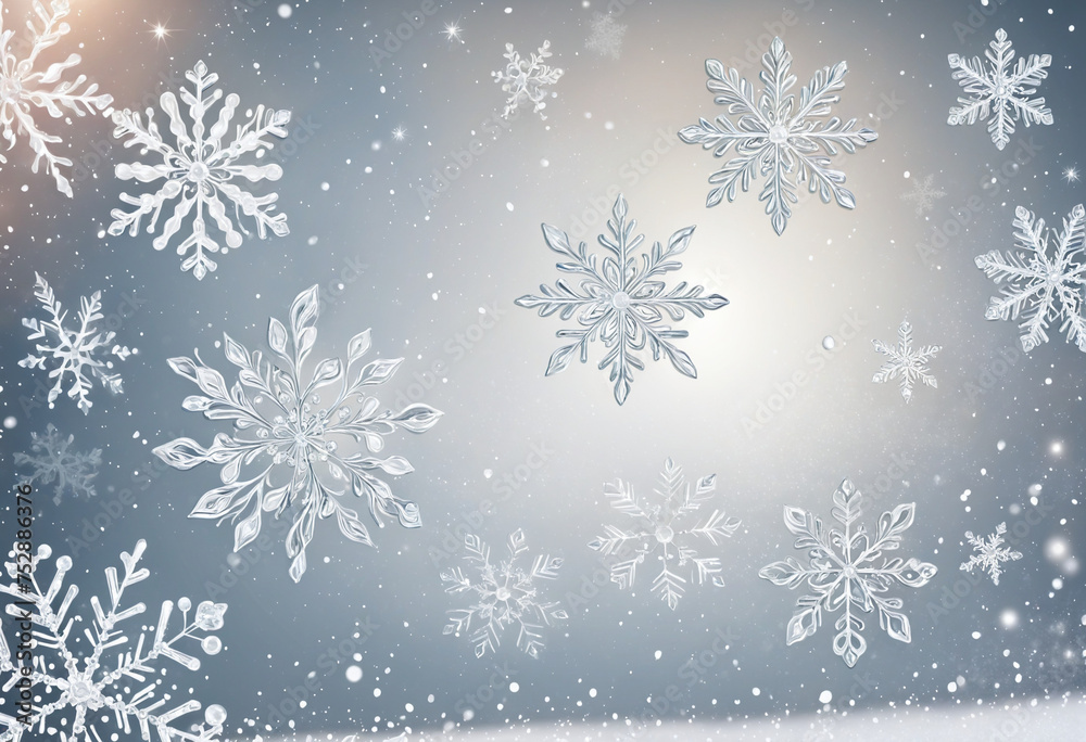 Christmas Snowflake Background silver background winter magic