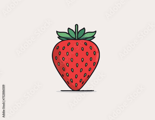 Strawberry pencil drawing