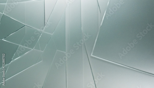 Overlapping and upright frosted glass background