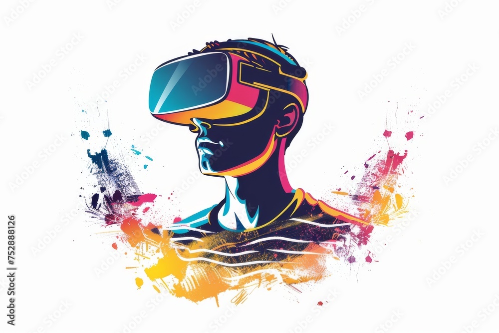 VR Historical recreation Mixed Virtual Reality Goggles for Mission. Augmented reality Glasses Behavioral Therapy. Future Technology Remote Management Headset Gadget and Interdependent Wearable