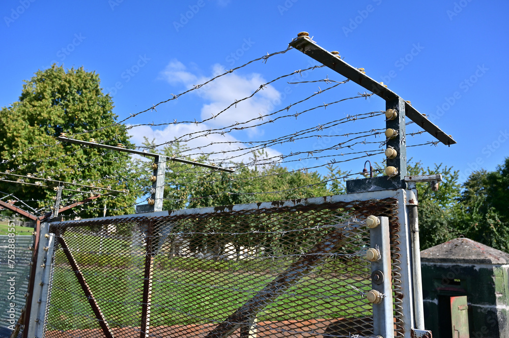 Fototapeta premium The village of “Mödlareuth” (Little Berlin) in Germany, separated for decades by the Iron Curtain