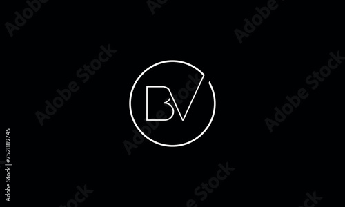 BV, VB, B, V, Abstract Letters Logo Monogram