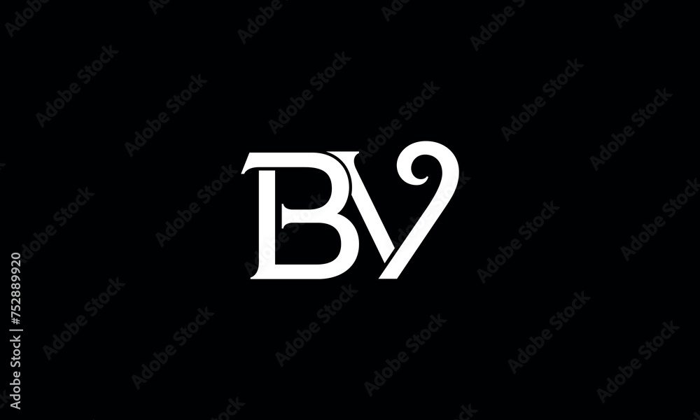 BV, VB, B, V, Abstract Letters Logo Monogram BV, VB, B, V, Abstract Letters Logo Monogram
