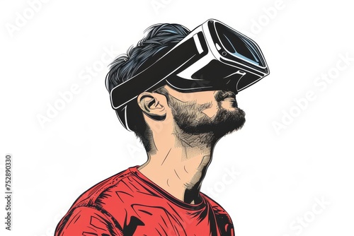 VR Remote Access Mixed Virtual Reality Goggles for Digital Transformation Risks. Augmented reality Glasses VR Gadgets. Future Technology Game Development Updates Headset Gadget and Chase Wearable