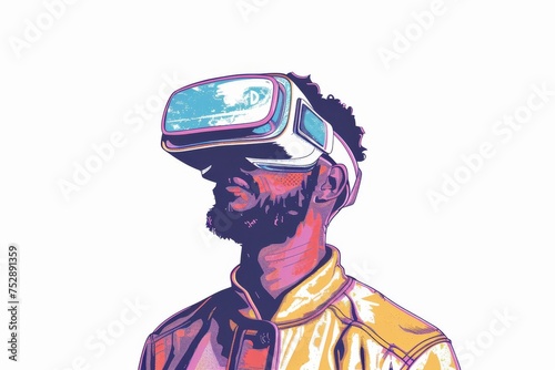 VR Aspiration Mixed Virtual Reality Goggles for Imagination. Augmented reality Glasses Cultural experiences. Future Technology Observation Headset Gadget and Digital Transformation Roadmap Wearable