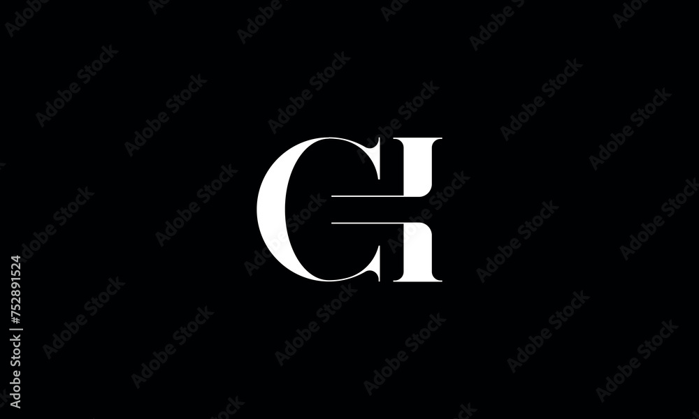 CH, HC, C, H, Abstract Letters Logo Monogram CH, HC, C, H, Abstract Letters Logo Monogram