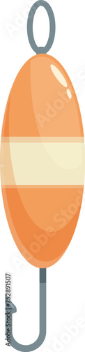 Fishing bobber icon cartoon vector. Hobby tool equipment. Maritime port
