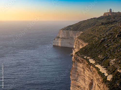 sunset over the dingli cliffs