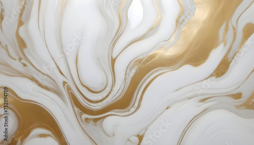 Liquid marble background with golden gloss texture