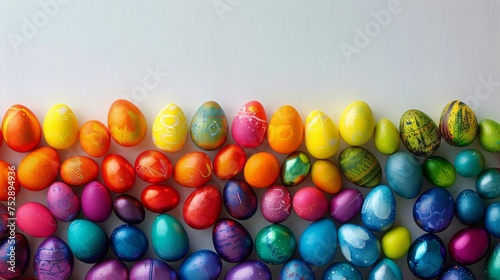 Group of Colorful Eggs With Sprinkles