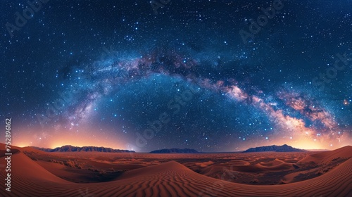 Night Sky Over Desert