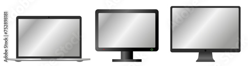Development of gadgets. Modern technology icons. Modern technology.